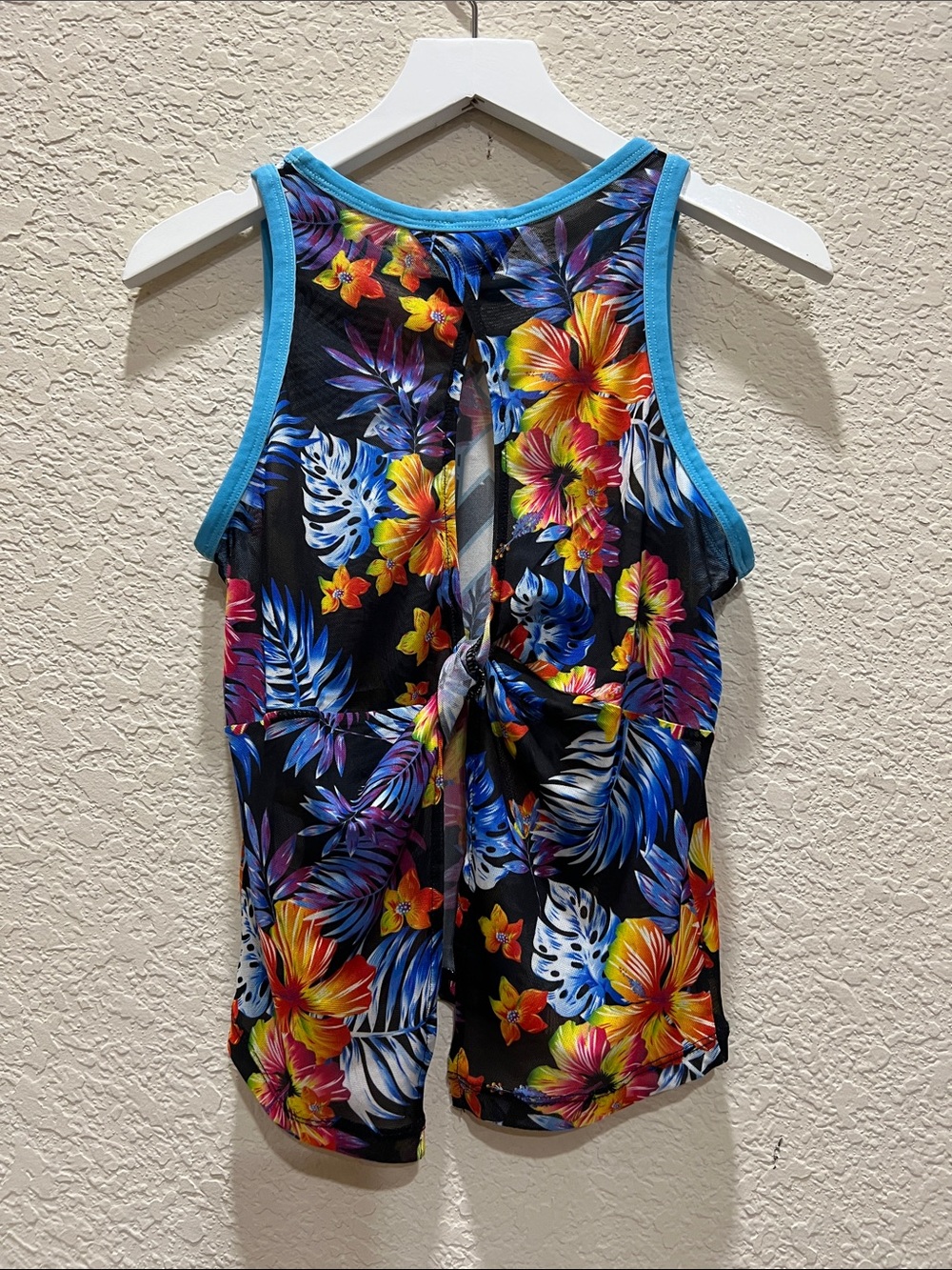 Rebel Athletic Cheer Athletics Floral mesh tank top size YL - Picture 5 of 8
